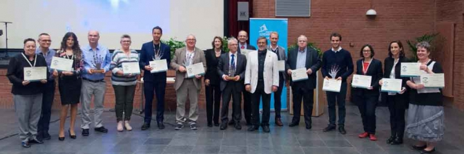 Photos of the 2018 winners of the award ceremony of the design for all foundation in Luxembourg